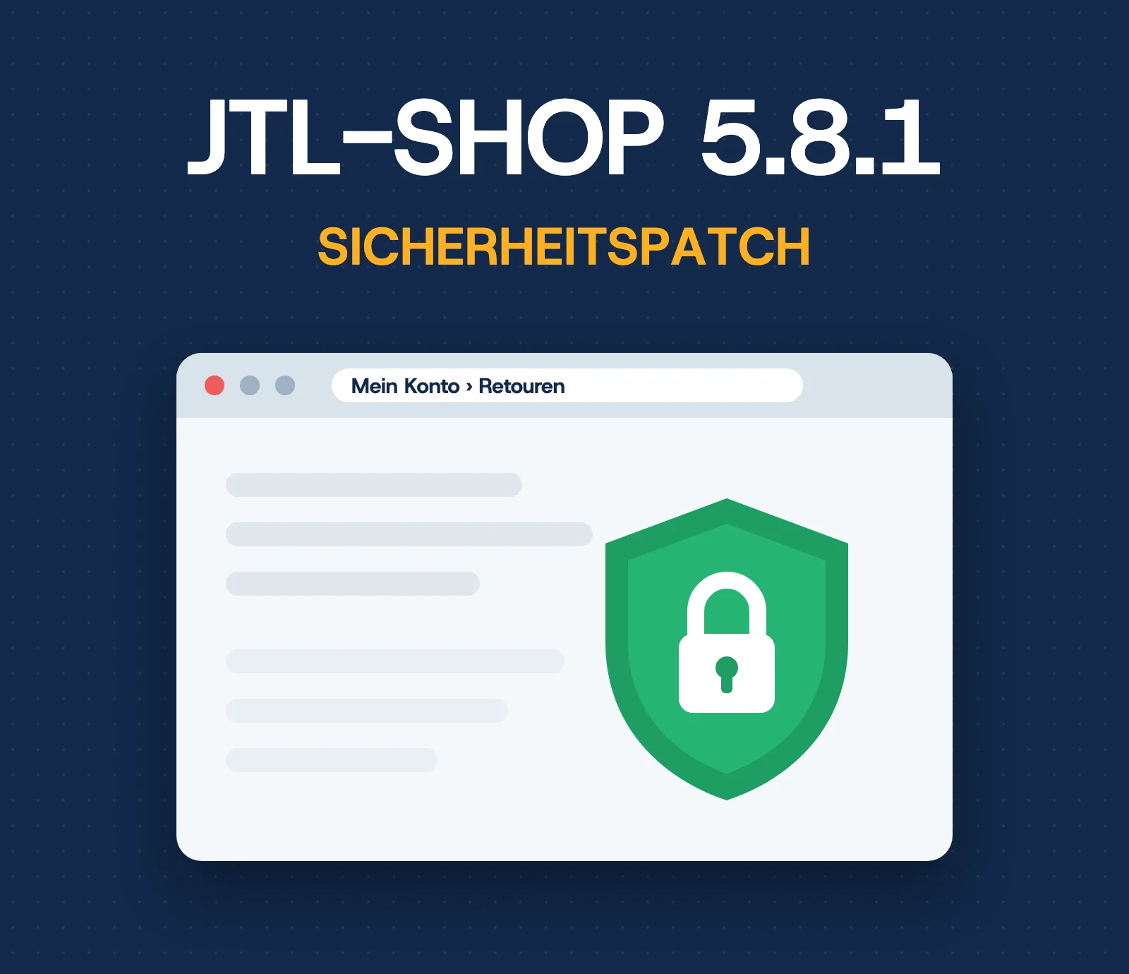JTL-Shop 5.8.1: Sicherheitspatch für die Lücke im Retouren-Modul