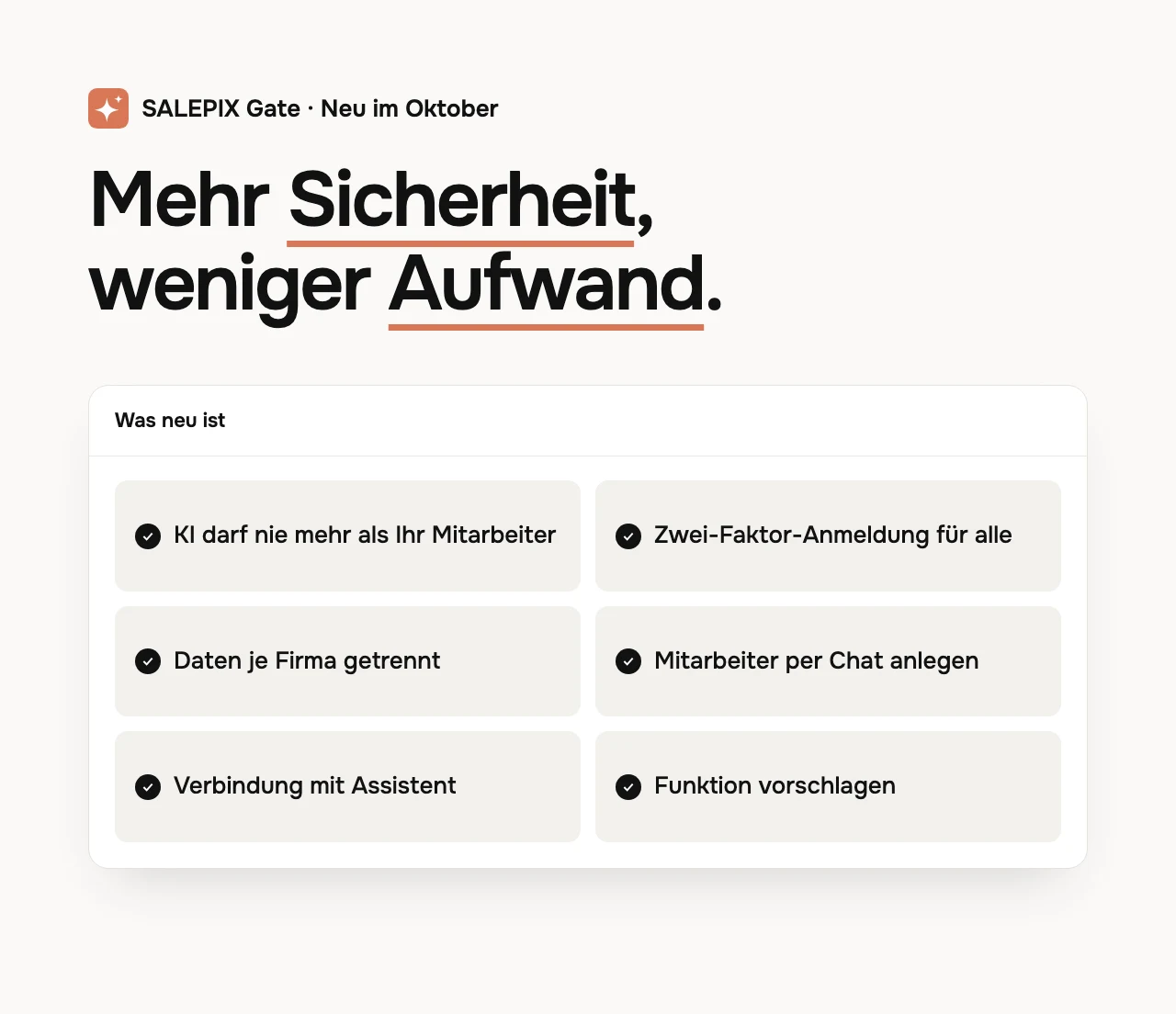 SALEPIX Gate: Neu im Oktober – sicherer, einfacher, mit Ihren Wünschen