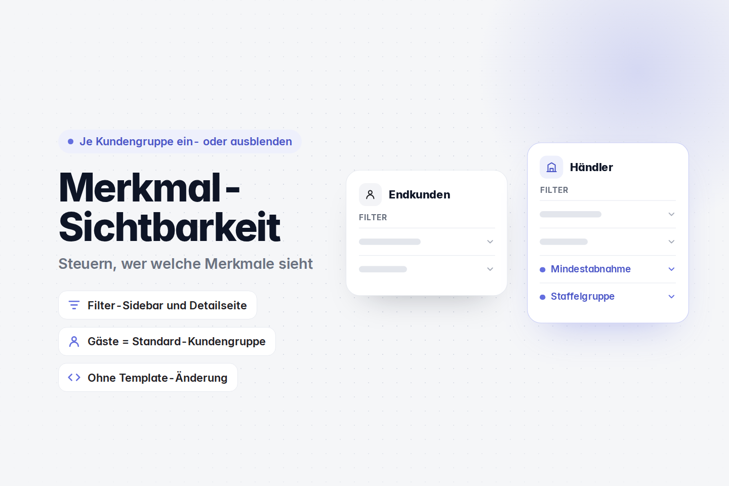 Merkmal-Sichtbarkeit